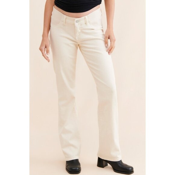 DL1961 Denim - DL1961 Joni Slim Boot Maternity Jeans Women's Size 29 in Ivory